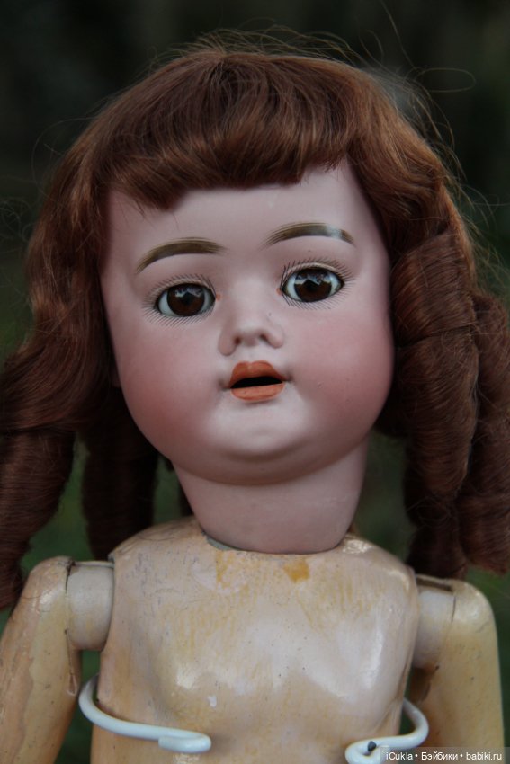 Новенькая антикварная German Bisque Doll by Schoenau Hoffmeister 25"