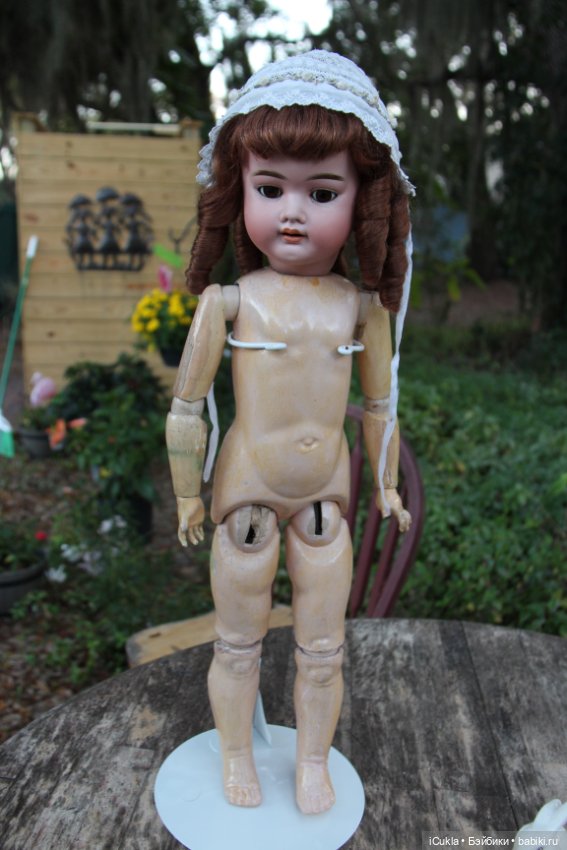 Новенькая антикварная German Bisque Doll by Schoenau Hoffmeister 25"