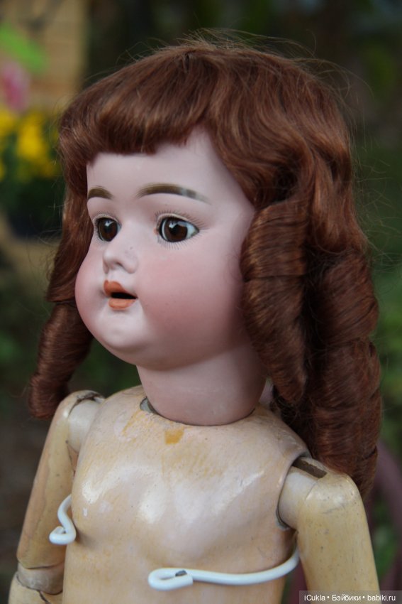 Новенькая антикварная German Bisque Doll by Schoenau Hoffmeister 25"