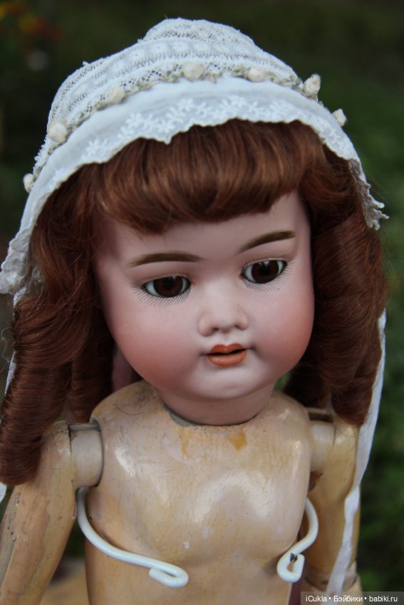 Новенькая антикварная German Bisque Doll by Schoenau Hoffmeister 25"