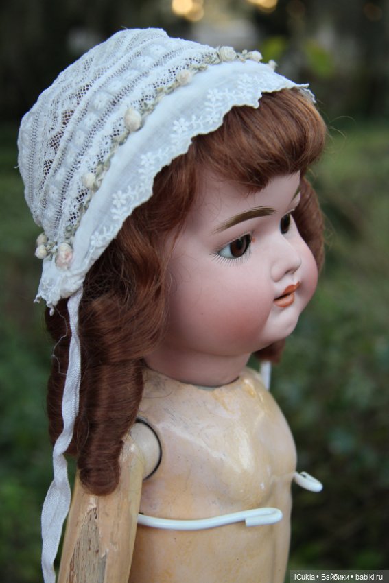 Новенькая антикварная German Bisque Doll by Schoenau Hoffmeister 25"