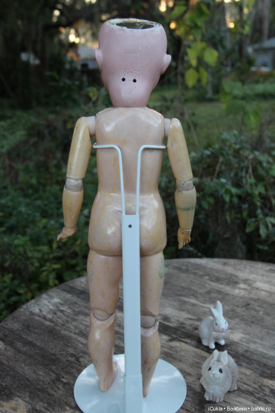 Новенькая антикварная German Bisque Doll by Schoenau Hoffmeister 25" (фото 6)