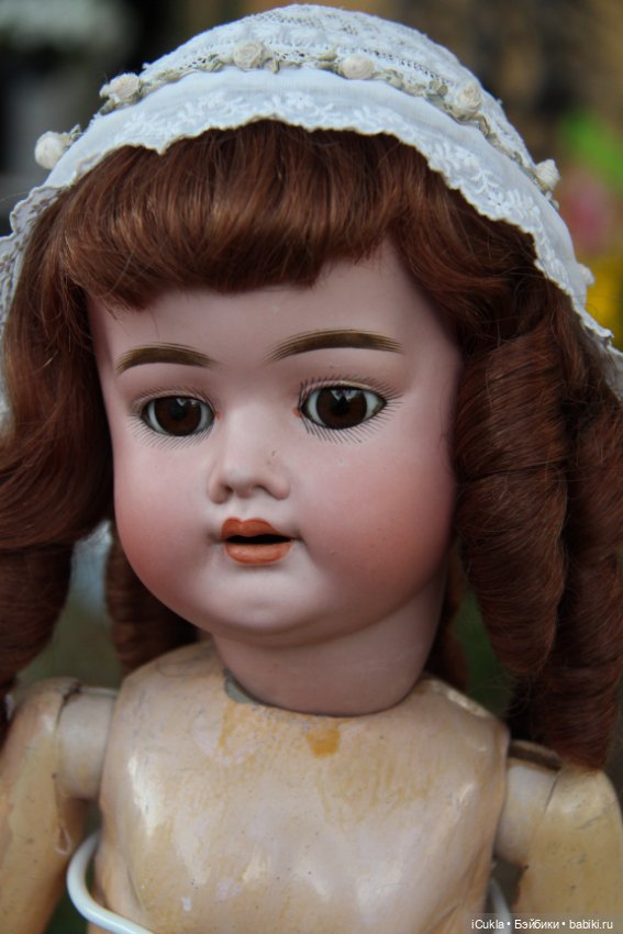 Новенькая антикварная German Bisque Doll by Schoenau Hoffmeister 25"