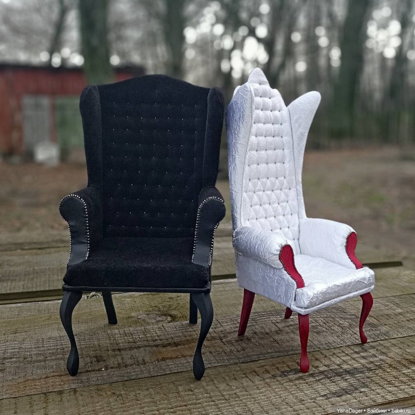 Чёрное... Белое — Мебель для кукол и домиков: фото (фото 6)