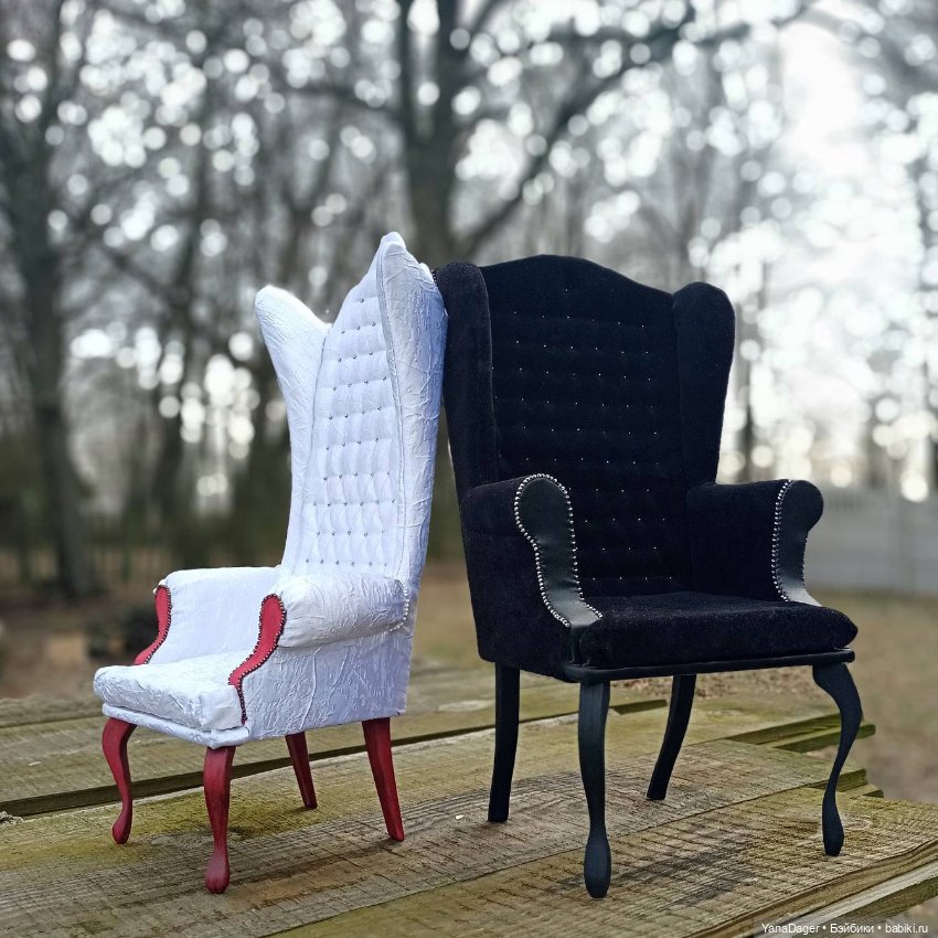 Чёрное... Белое — Мебель для кукол и домиков: фото (фото 4)