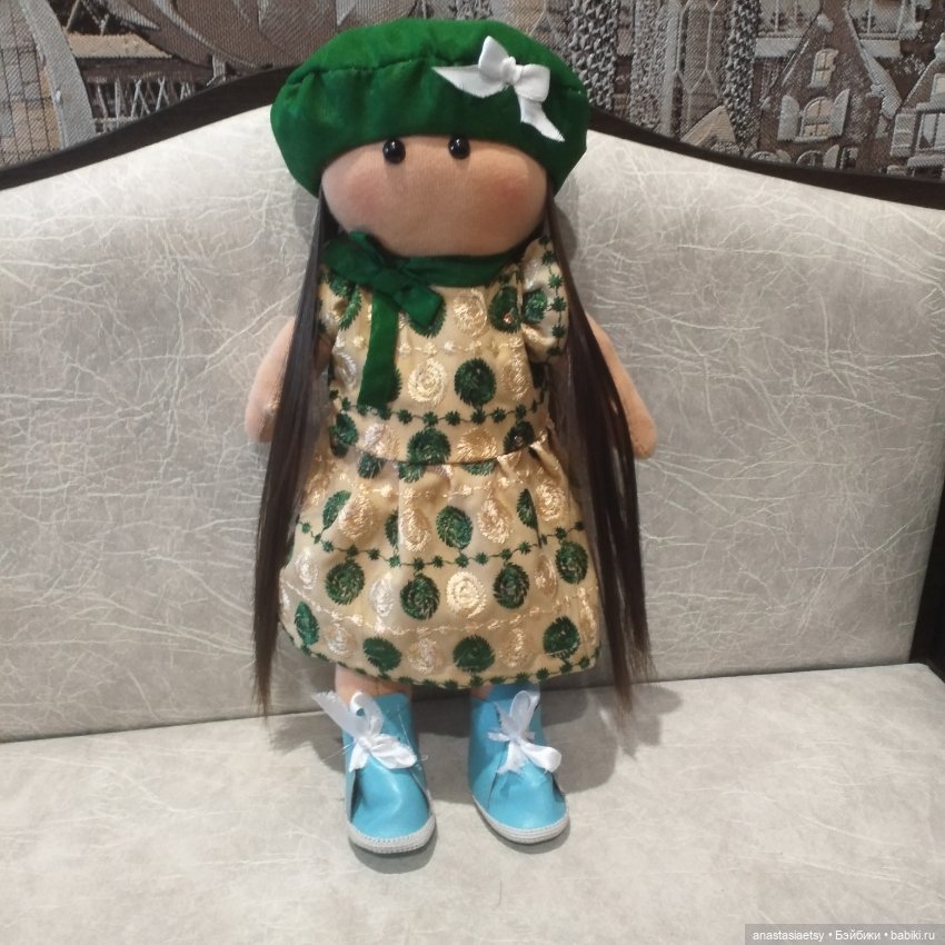 Валяная коллекционная кукла Зефир - Бэйбики