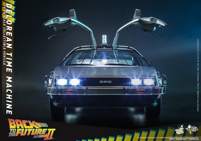 Hot Toys - модель ДеЛореана формата 1/6 по мотивам "Назад в Будущее 2" (фото 7)
