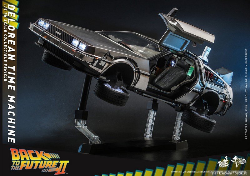 Hot Toys - модель ДеЛореана формата 1/6 по мотивам "Назад в Будущее 2" (фото 4)
