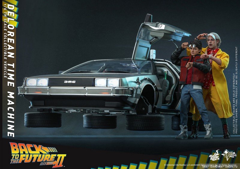 Hot Toys - модель ДеЛореана формата 1/6 по мотивам "Назад в Будущее 2" (фото 2)