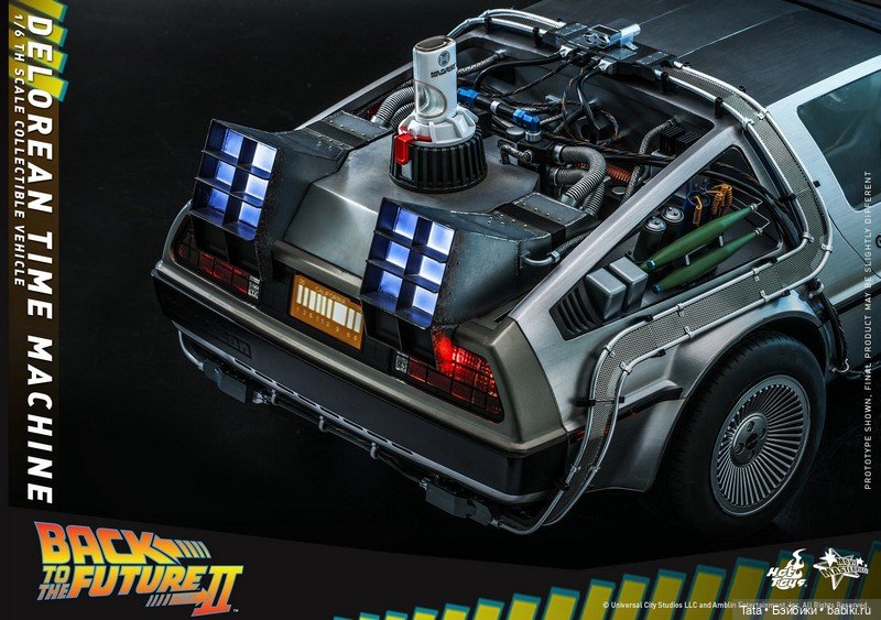 Hot Toys - модель ДеЛореана формата 1/6 по мотивам "Назад в Будущее 2" (фото 6)