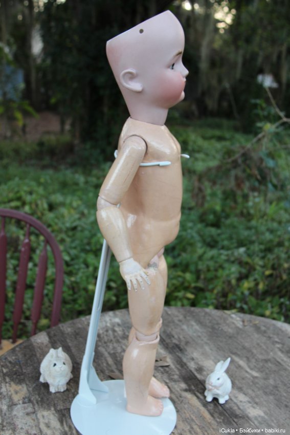 Антикварная Bergmann Simon&Halbig 13, рост 28", новая находка (фото 8)