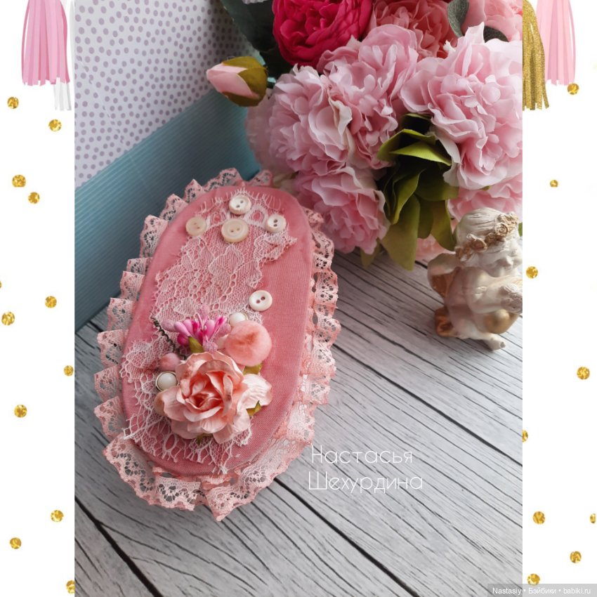 Интерьерная кукла ручной работы в винтажном стиле (фото 2)