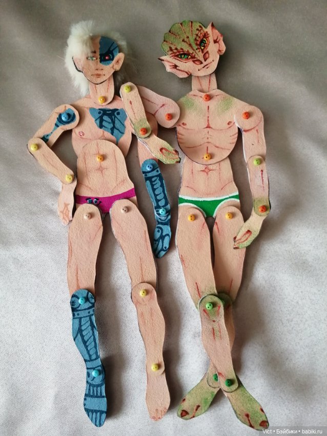 Картонный Дракон — Авторские куклы из дерева (фото 6)