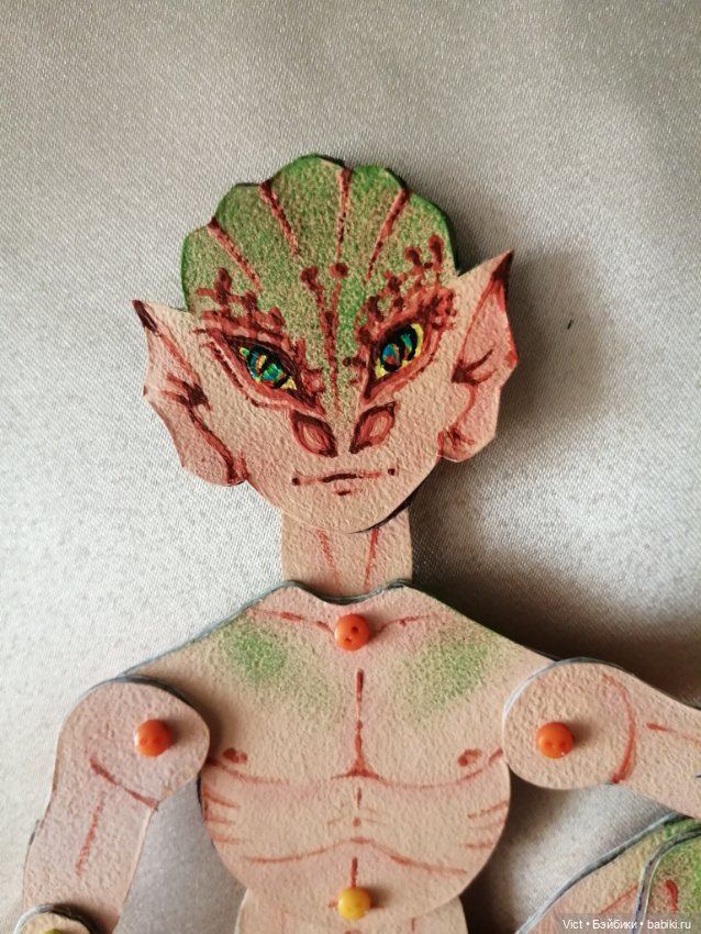 Картонный Дракон — Авторские куклы из дерева (фото 2)