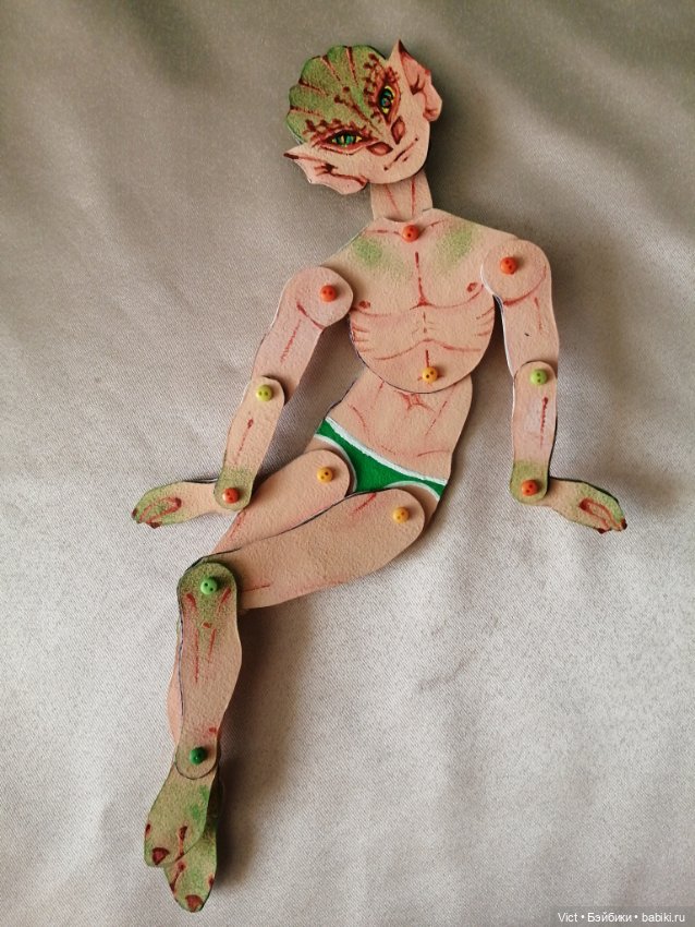 Картонный Дракон — Авторские куклы из дерева (фото 4)