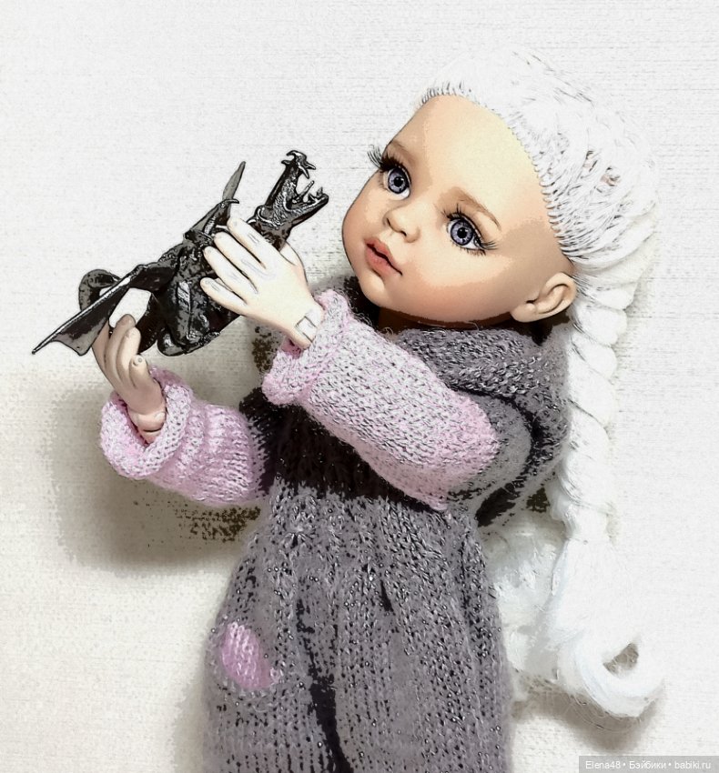 Юная Дейнерис — ООАК Paola Reina (Паола Рейна) и испанских кукол: перерисовка (фото 4)