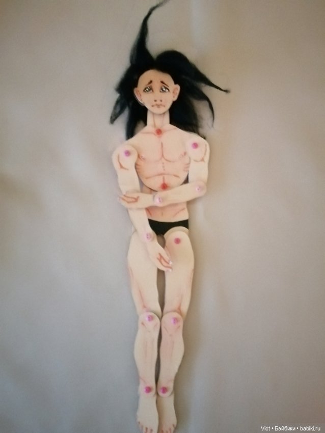 4 картонных парня — Авторские куклы из дерева (фото 5)