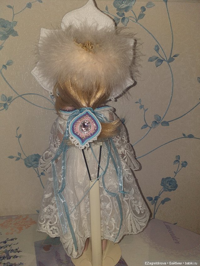 Кокошник оплечье и накосник для кукол На заре