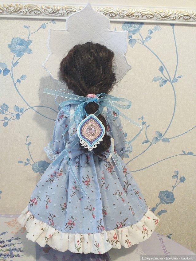 Кокошник оплечье и накосник для кукол На заре