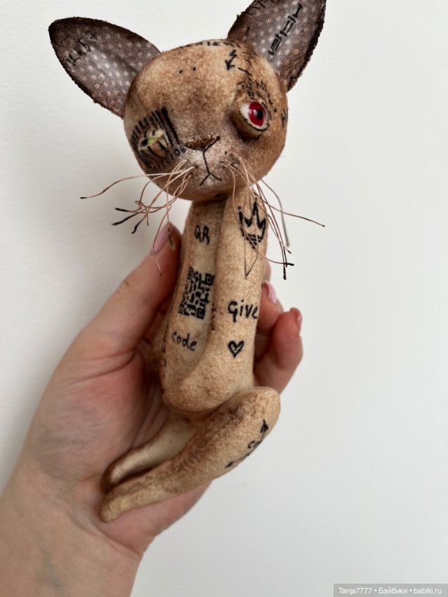 Сумасшедший кот, QR-cat — Авторские мишки Тедди и друзья: фото