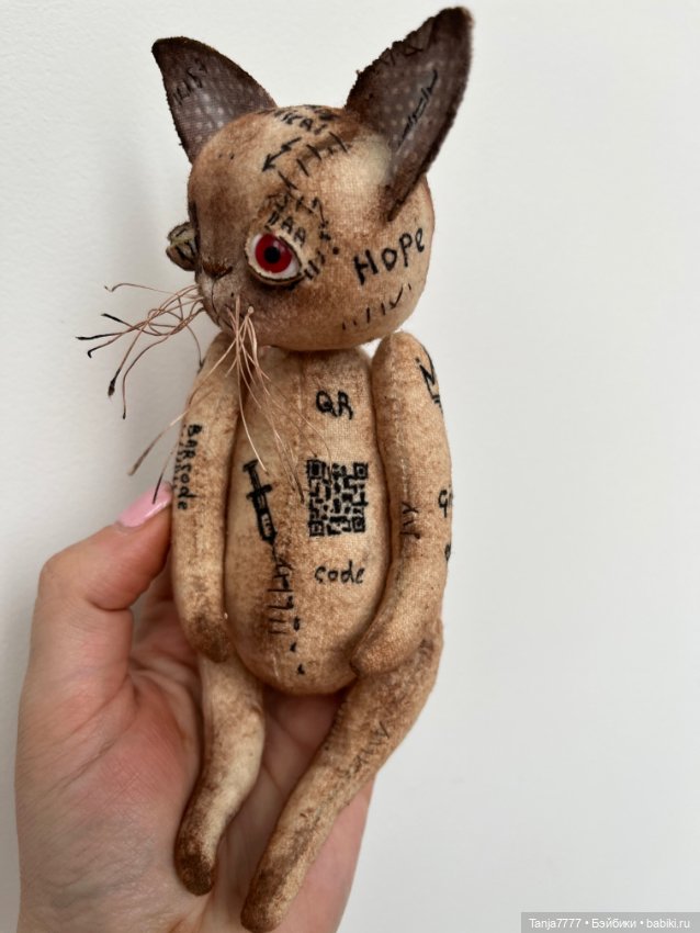 Сумасшедший кот, QR-cat — Авторские мишки Тедди и друзья: фото (фото 3)