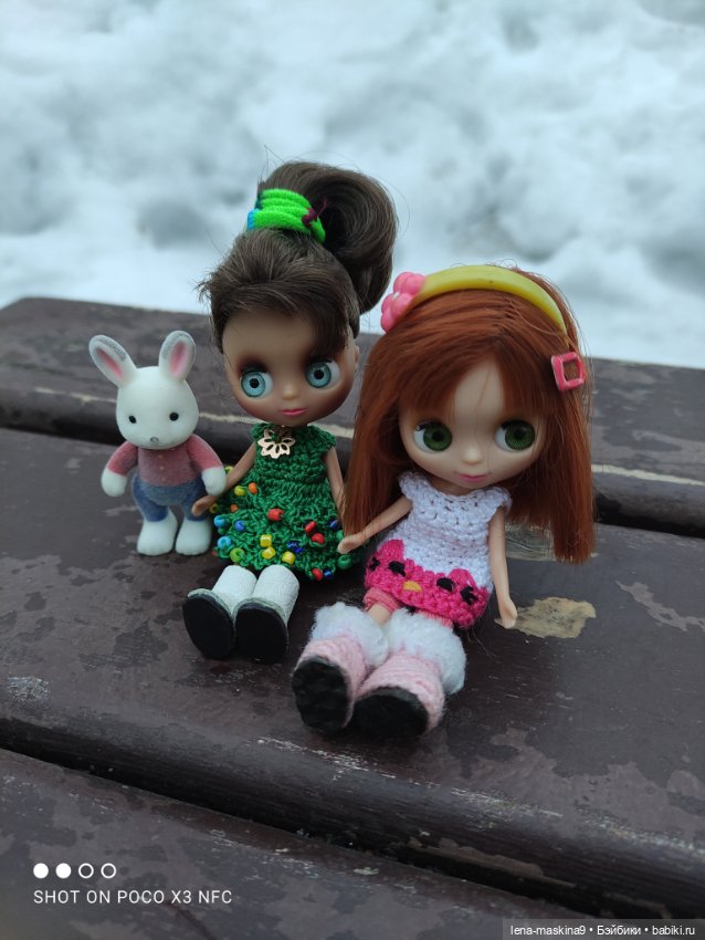 Глаша и Маша в лесу — Petite Blythe и LPS (Hasbro): Мини Блайз
