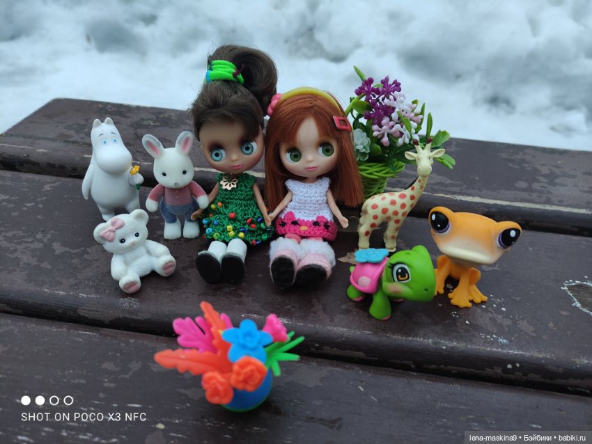 Глаша и Маша в лесу — Petite Blythe и LPS (Hasbro): Мини Блайз