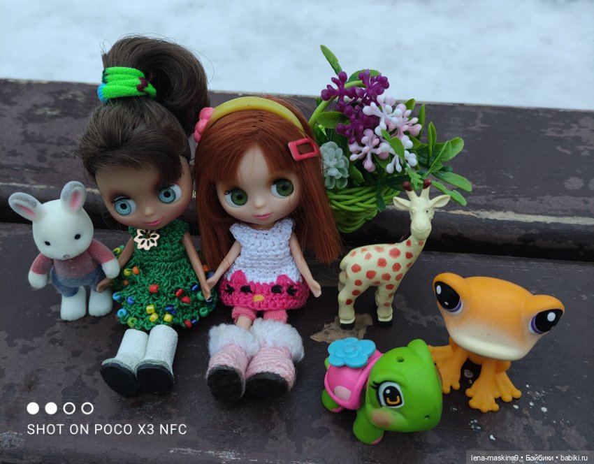 Глаша и Маша в лесу — Petite Blythe и LPS (Hasbro): Мини Блайз
