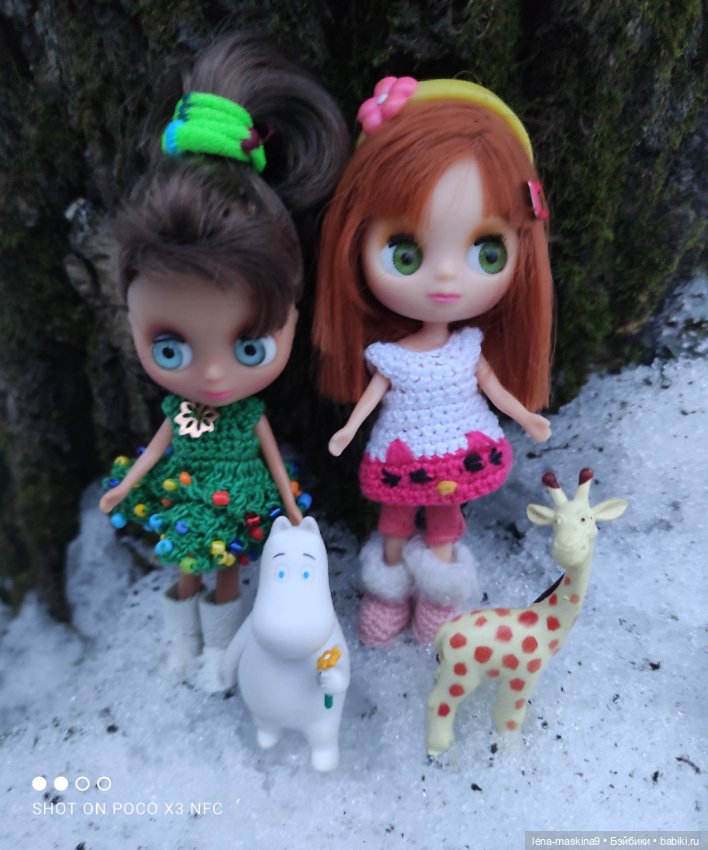 Глаша и Маша в лесу — Petite Blythe и LPS (Hasbro): Мини Блайз