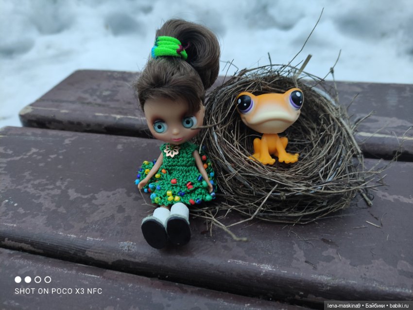 Глаша и Маша в лесу — Petite Blythe и LPS (Hasbro): Мини Блайз