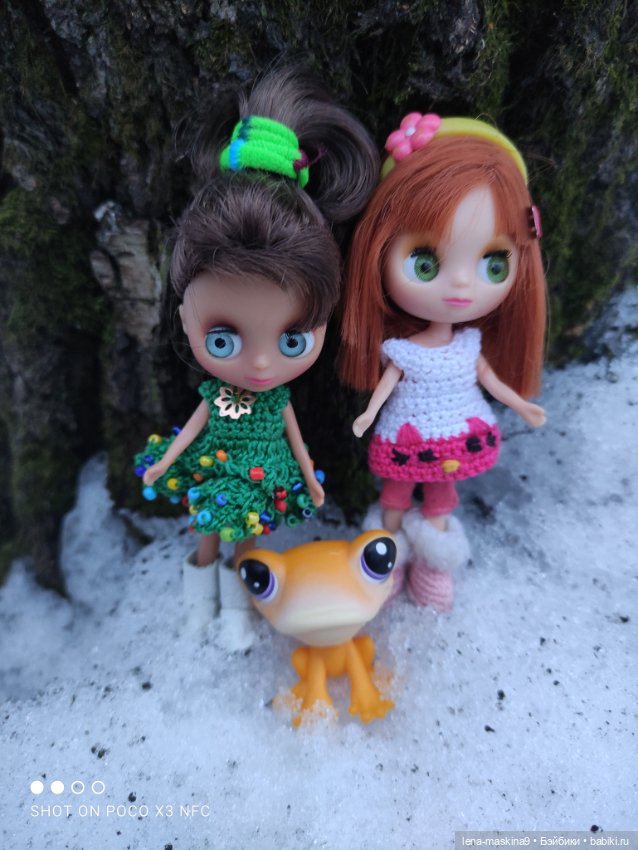 Глаша и Маша в лесу — Petite Blythe и LPS (Hasbro): Мини Блайз