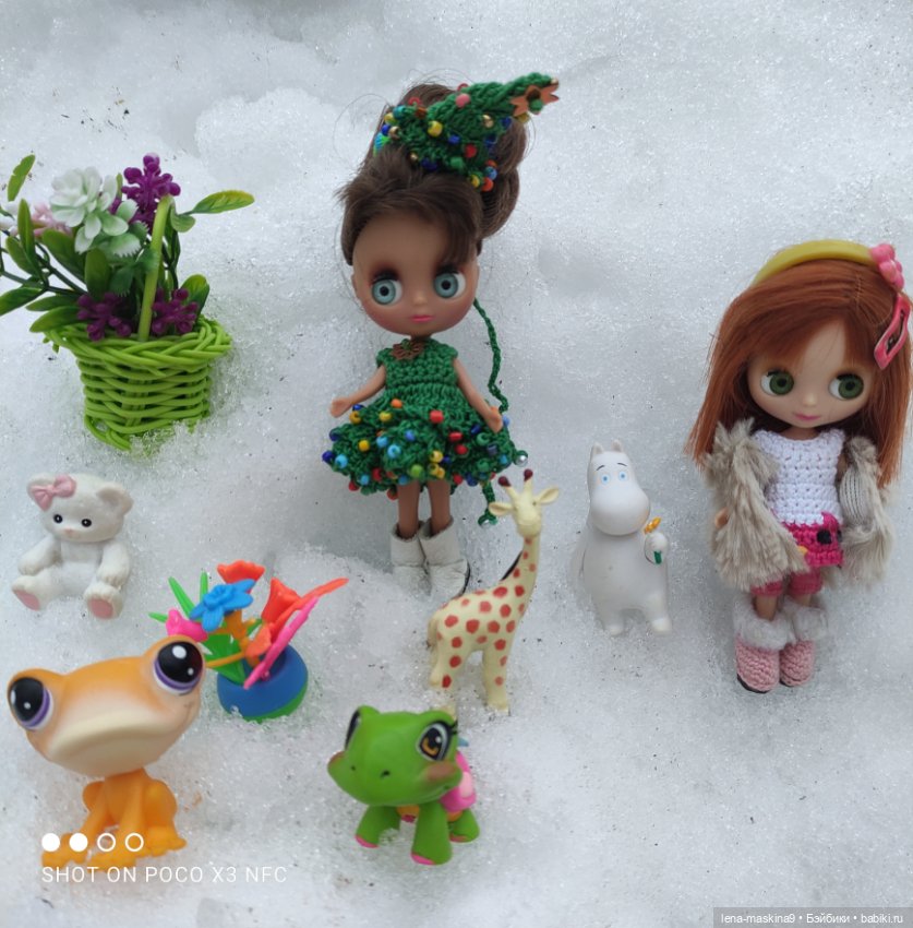 Глаша и Маша в лесу — Petite Blythe и LPS (Hasbro): Мини Блайз