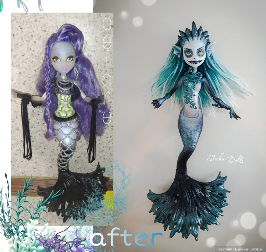 Какая ты на самом деле - русалочка ООАК МХ (фото 5)