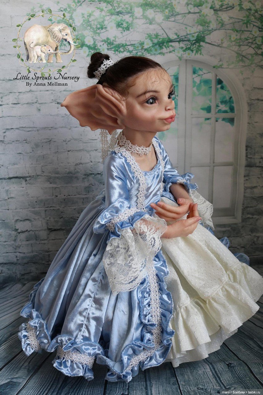 Primsley и Posie от скульптора Cindy Hainsworth Musgrove, автор прототипа Anna Mellman