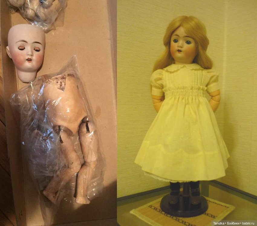 Антикварная кукла. До и после
