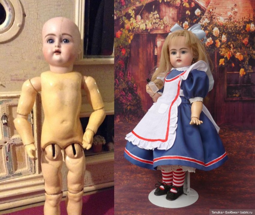 Антикварная кукла. До и после (фото 10)