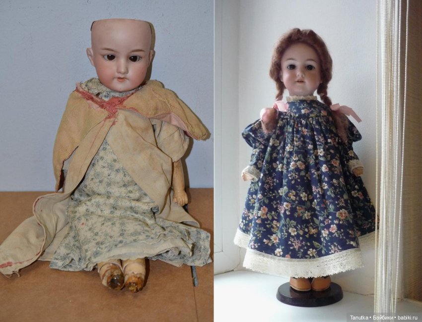 Антикварная кукла. До и после (фото 3)