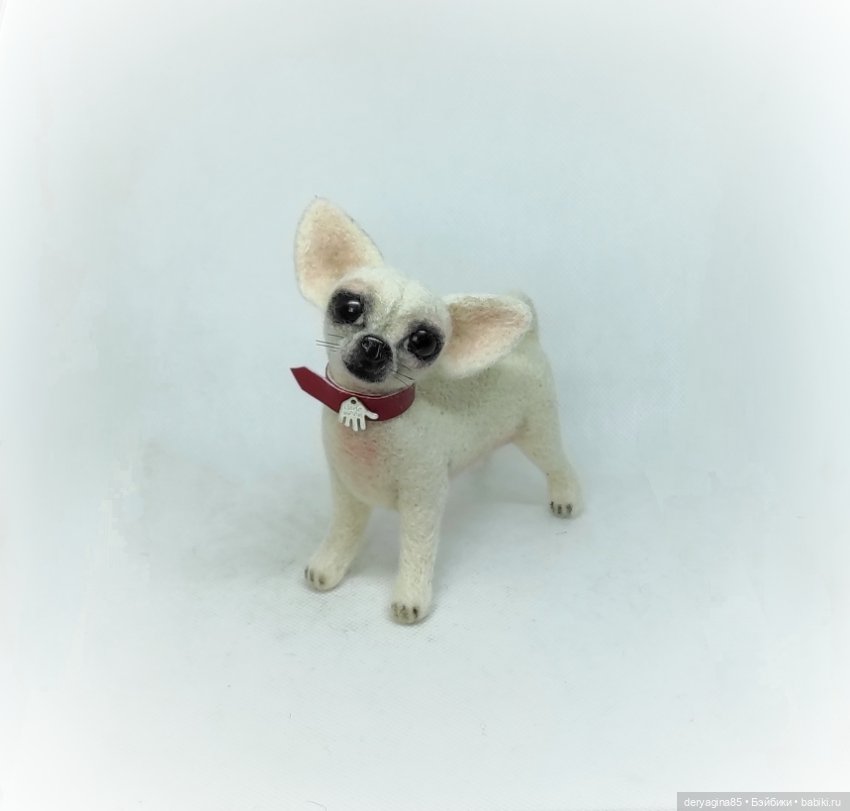 Чихуахуа — Валяные игрушки из шерсти: сухое валяние (фото 3)