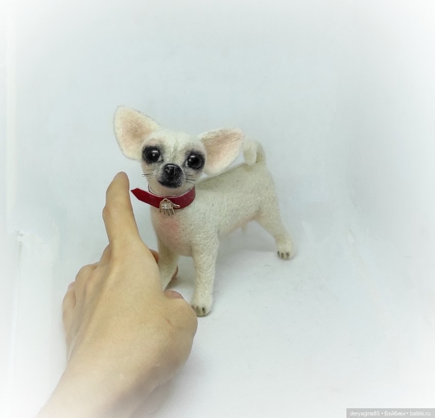 Чихуахуа — Валяные игрушки из шерсти: сухое валяние (фото 7)