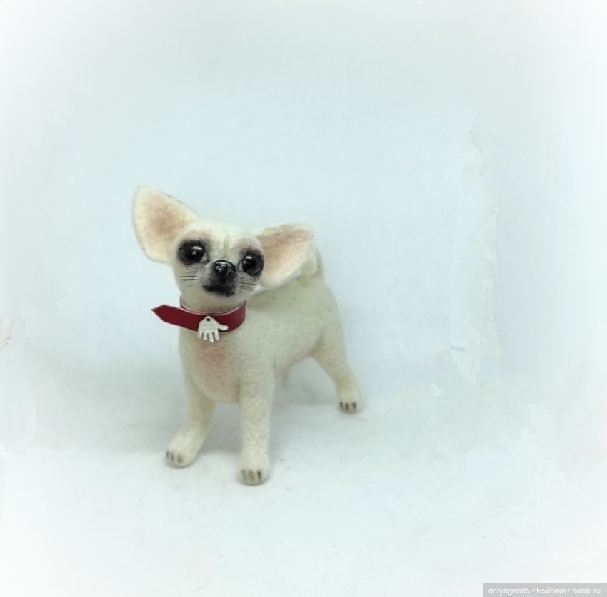 Чихуахуа — Валяные игрушки из шерсти: сухое валяние (фото 8)