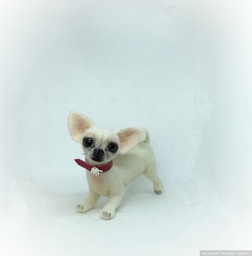 Чихуахуа — Валяные игрушки из шерсти: сухое валяние