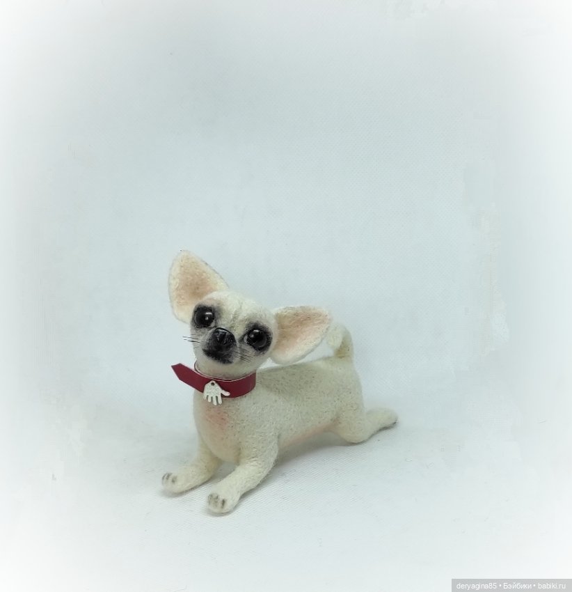 Чихуахуа — Валяные игрушки из шерсти: сухое валяние