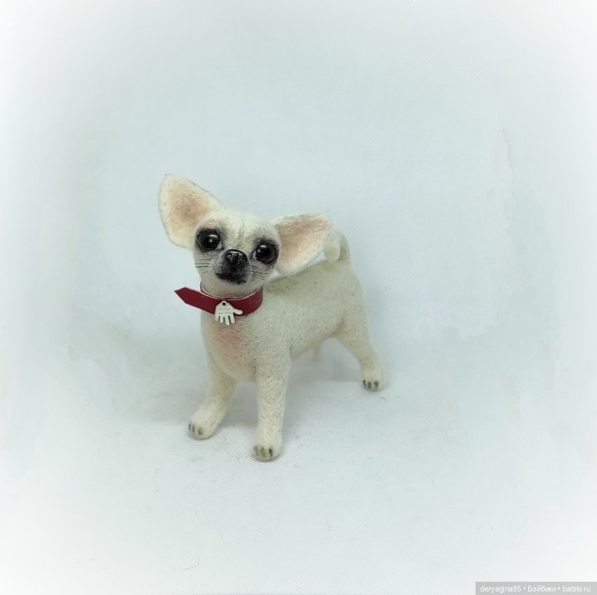 Чихуахуа — Валяные игрушки из шерсти: сухое валяние (фото 9)