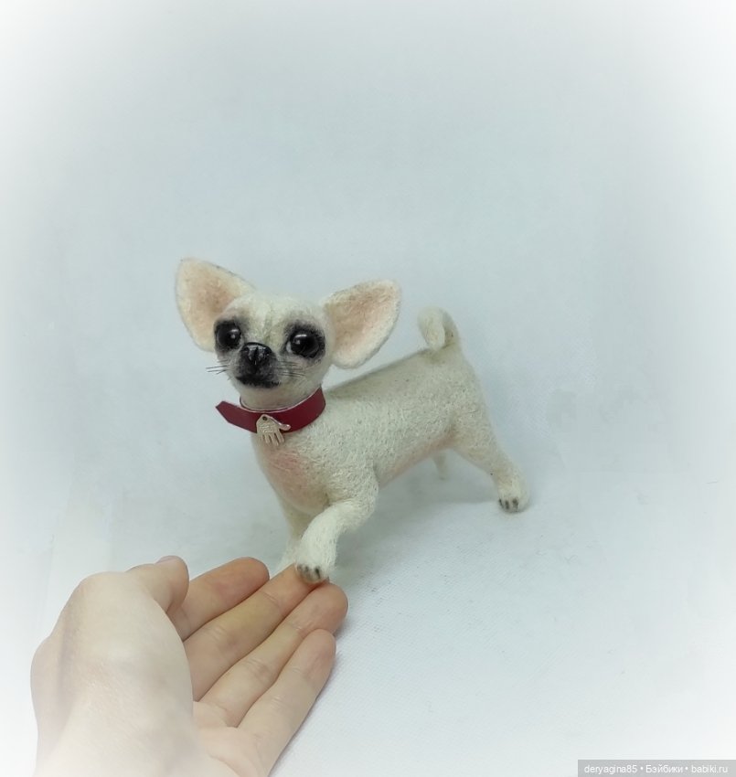Чихуахуа — Валяные игрушки из шерсти: сухое валяние