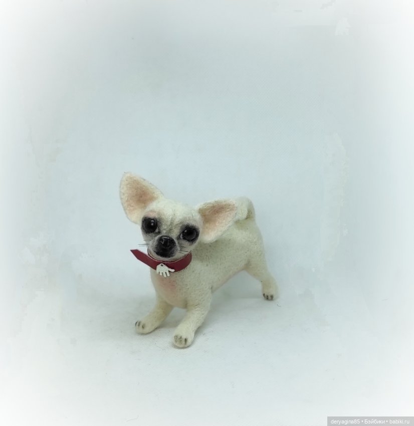 Чихуахуа — Валяные игрушки из шерсти: сухое валяние