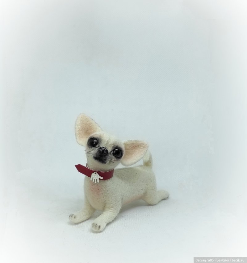 Чихуахуа — Валяные игрушки из шерсти: сухое валяние