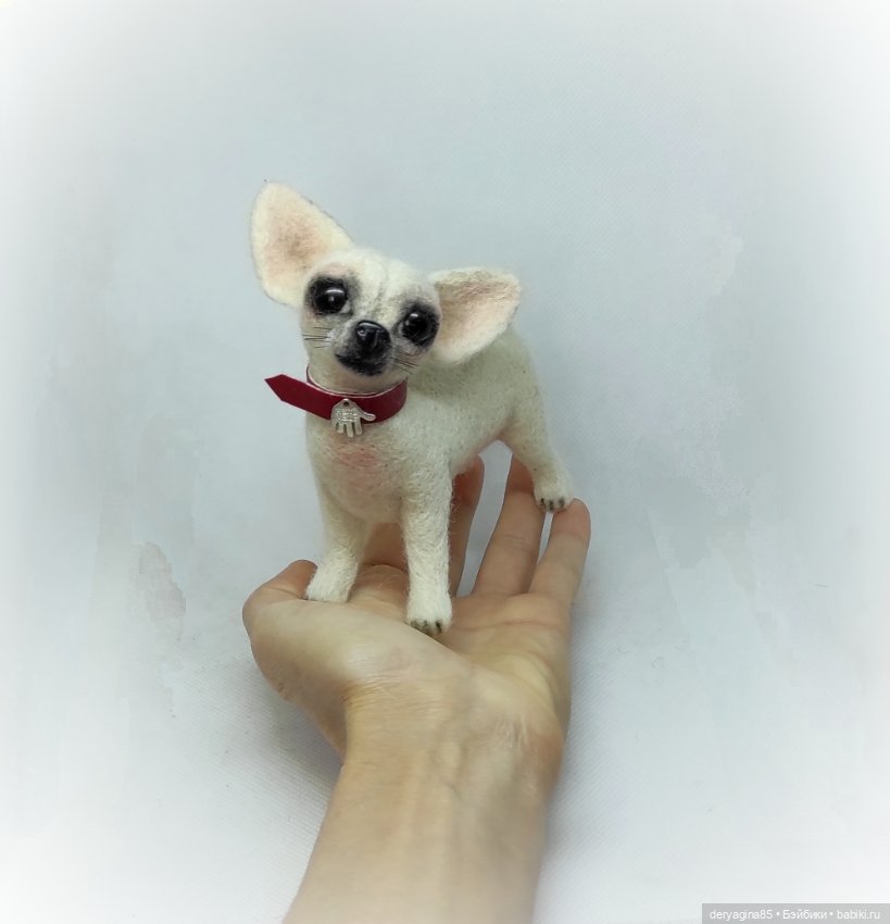 Чихуахуа — Валяные игрушки из шерсти: сухое валяние (фото 5)