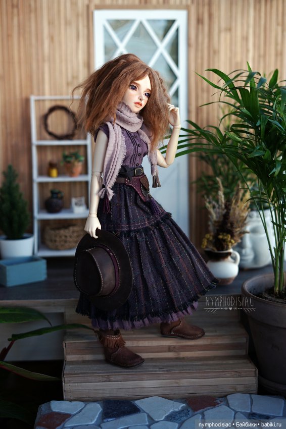 Cowgirl в фиолетовых тонах - авторский наряд для Минифи (фото 3)