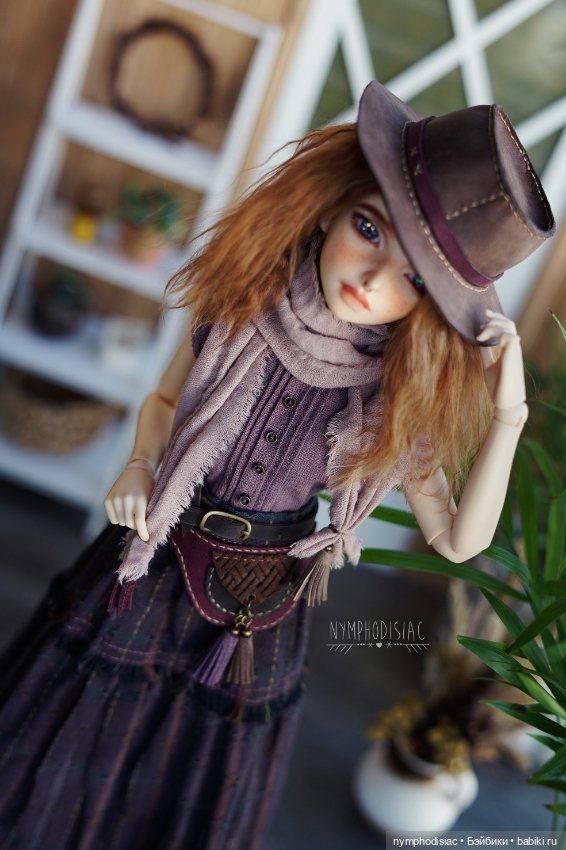 Cowgirl в фиолетовых тонах - авторский наряд для Минифи (фото 4)