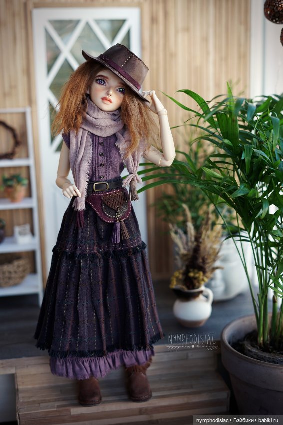 Cowgirl в фиолетовых тонах - авторский наряд для Минифи (фото 6)